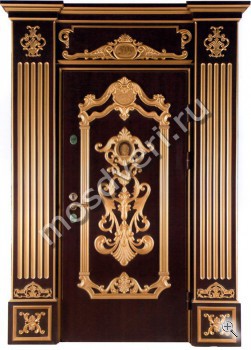 Эксклюзивная металлическая парадная дверь с резьбой - купить от производителя Мосдвери Эксклюзивная металлическая парадная дверь с резьбой