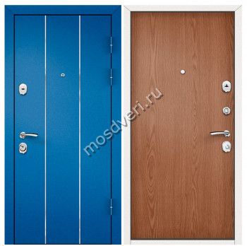 Синие входные двери в квартиру SVK-05 - купить от производителя Мосдвери Синие входные двери в квартиру SVK-05