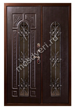 Двухстворчатая входная дверь в квартиру DDV-15 - купить от производителя Мосдвери Двухстворчатая входная дверь в квартиру DDV-15